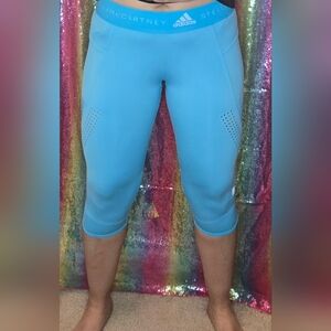 Blue Adidas Stella McCartney Legging Capri Medium